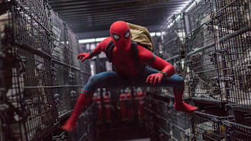 Tom Holland stars as Spider-Man in Columbia Pictures' SPIDER-MAN™: HOMECOMING.