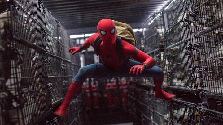 Tom Holland stars as Spider-Man in Columbia Pictures' SPIDER-MAN™: HOMECOMING.