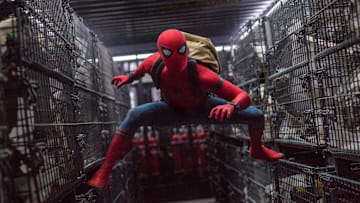Tom Holland stars as Spider-Man in Columbia Pictures' SPIDER-MAN™: HOMECOMING.