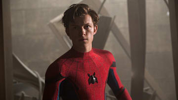 Tom Holland stars as Spider-Man/Peter Parker in Columbia Pictures' SPIDER-MAN™: HOMECOMING.