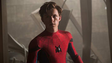 Tom Holland stars as Spider-Man/Peter Parker in Columbia Pictures' SPIDER-MAN™: HOMECOMING.