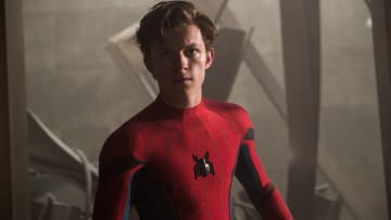 Tom Holland stars as Spider-Man/Peter Parker in Columbia Pictures' SPIDER-MAN™: HOMECOMING.