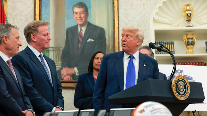 President Trump Announces 2027 NFL Draft To Be Held On The National Mall