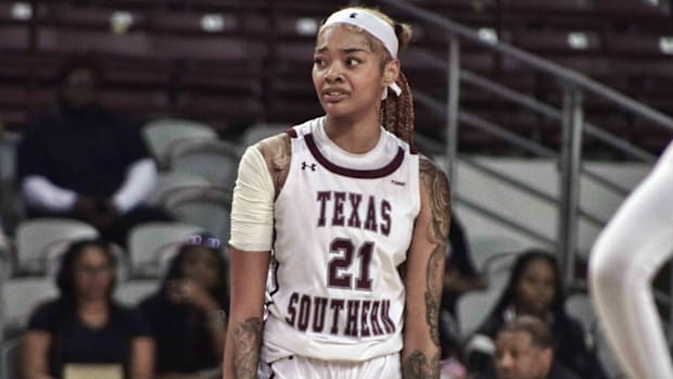 Treasure Thompson at the WNIT 
