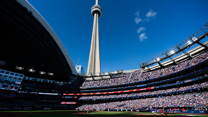 Los Angeles Angels v Toronto Blue Jays