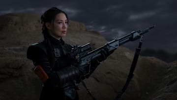 Fennec Shand (Ming-Na Wen) in Lucasfilm's THE BOOK OF BOBA FETT, exclusively on Disney+. © 2021 Lucasfilm Ltd. & ™. All Rights Reserved.