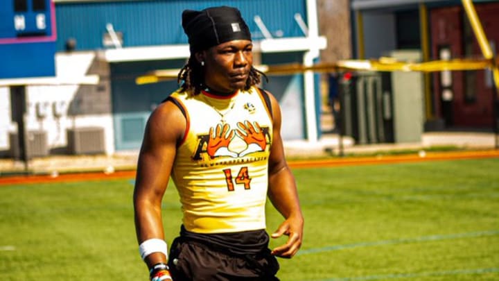 Teryn Green (Hartfield Academy) during a 7on7 event