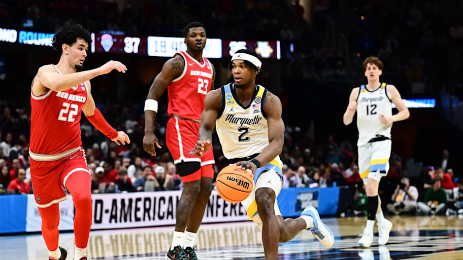 Marquette guard Chase Ross dribbles in the second half against New Mexico.