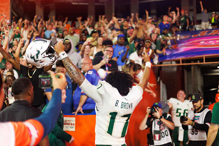 South Florida Bulls quarterback Byrum Brown.