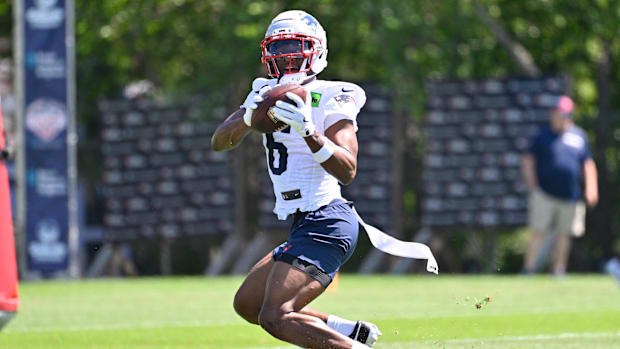 New England Patriots wide receiver Javon Baker