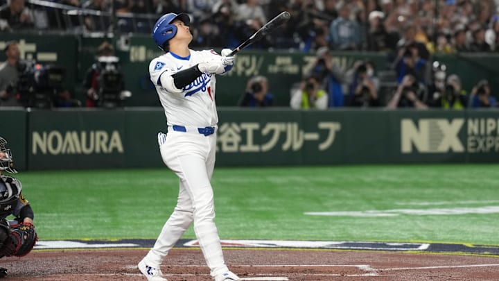 Shohei Ohtani and the Dodgers opened the season with a 4–1 win against the Cubs. Shohei Ohtani and the Dodgers opened the season with a 4–1 win against the Cubs.