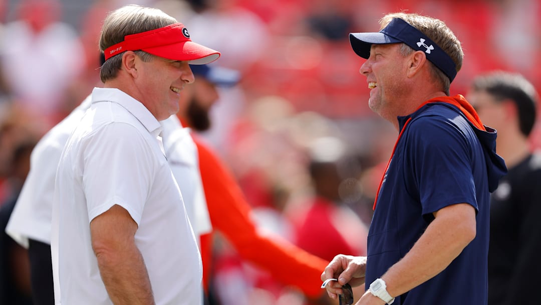 Kirby Smart, Hugh Freeze, Georgia Bulldogs, Auburn Tigers