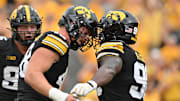 Iowa defensive lineman Aaron Graves