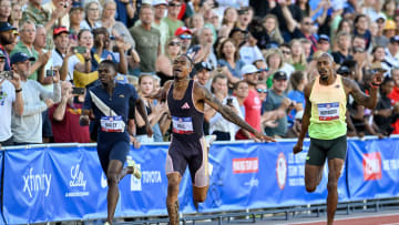 Former South Carolina Gamecocks track star Quincy Hall as he qualified for the 2024 Olympics