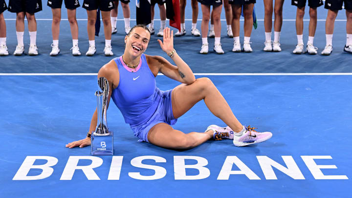 Aryna Sabalenka at the 2025 Brisbane International