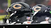Chicago Bears helmets  