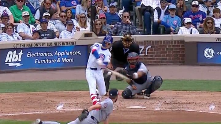 Crow-Armstrong exited the game after the bottom of the sixth inning. Crow-Armstrong exited the game after the bottom of the sixth inning.