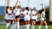 The Cavaliers Celebrate Allie Ross' Goal.