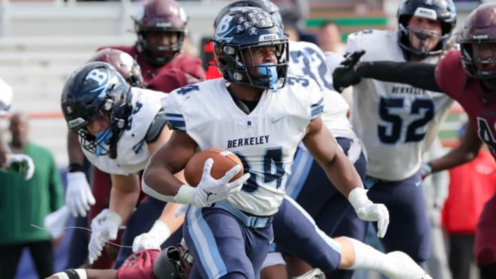 Joseph Troupe and Berkeley Prep will take on Clearwater Central Catholic in their Florida high school football season opener on Friday. 