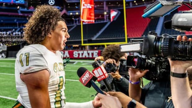Georgia 2026 3-star QB Travis Burgess brings state title to Grayson.