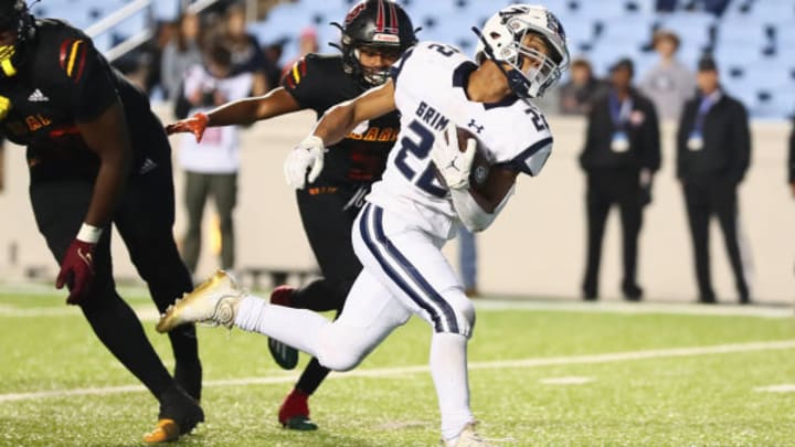 Grimsley running back Mitchell Summers (22) scored two touchdowns for the Whirlies in their 4-A semifinal win over defending champion Weddington. Grimsley running back Mitchell Summers (22) scored two touchdowns for the Whirlies in their 4-A semifinal win over defending champion Weddington.