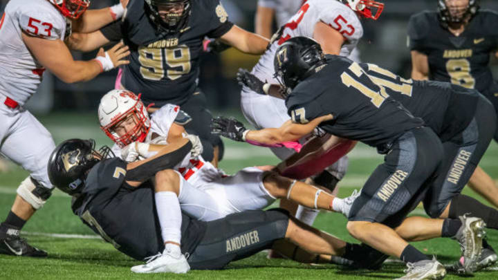 Kaleb Weikel (7) is one of the top linebackers in Minnesota in 2024