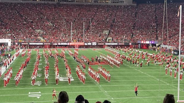 Nebraska Marching Band with Alumni