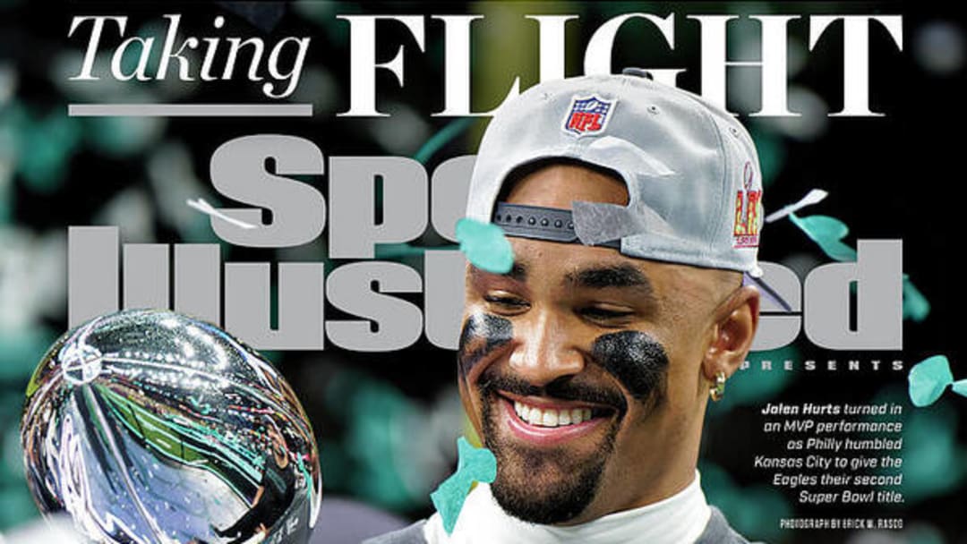 Former Alabama quarterback Jalen Hurts of the Philadelphia Eagles on the digital cover of Sports Illustrated Former Alabama quarterback Jalen Hurts of the Philadelphia Eagles on the digital cover of Sports Illustrated