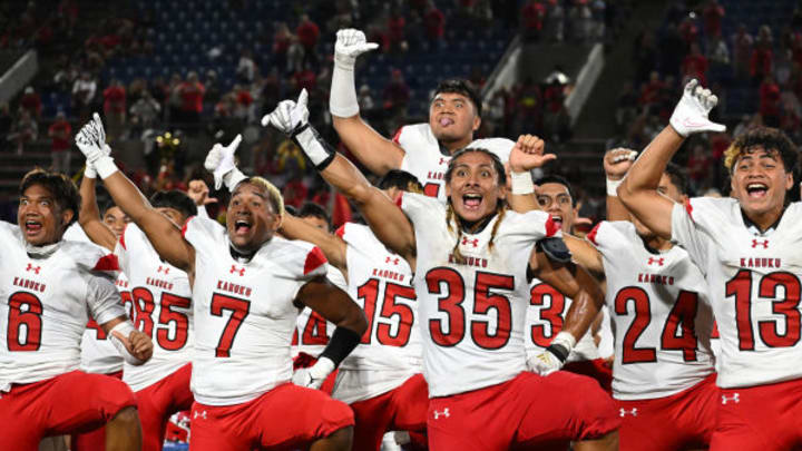 Kahuku opens up the 2025 high school football preseason No. 1 in the High School On SI rankings. Kahuku opens up the 2025 high school football preseason No. 1 in the High School On SI rankings.