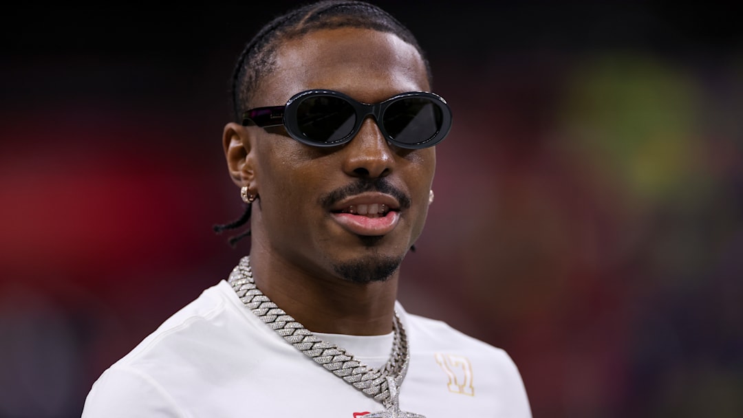 Former Chiefs WR Mecole Hardman at Super Bowl LIX