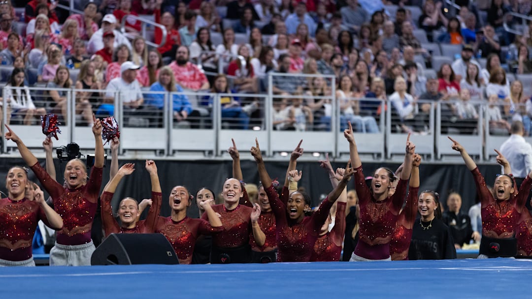 National Champion Oklahoma Sooners at the 2025 NCAA Women's Gymnastics Championships