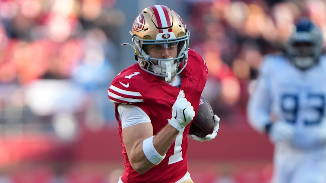 San Francisco 49ers wide receiver Ricky Pearsall (1)