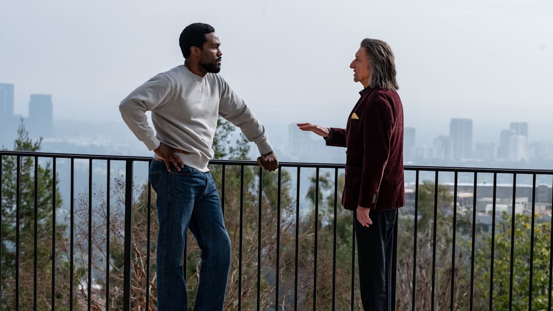 (L-R) Simon Williams/Wonder Man (Yahya Adbul-Mateen II) and Trevor Slattery (Sir Ben Kingsley) in Marvel Television's WONDER MAN, exclusively on Disney+. Photo by Suzanne Tenner. © 2024 MARVEL