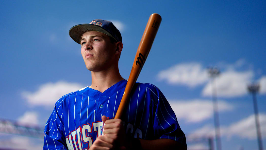All-state baseball player of the year, Fort Cobb-Broxton's Eli Willits, is pictured in Edmond, Okla., Friday, June 6, 2025.