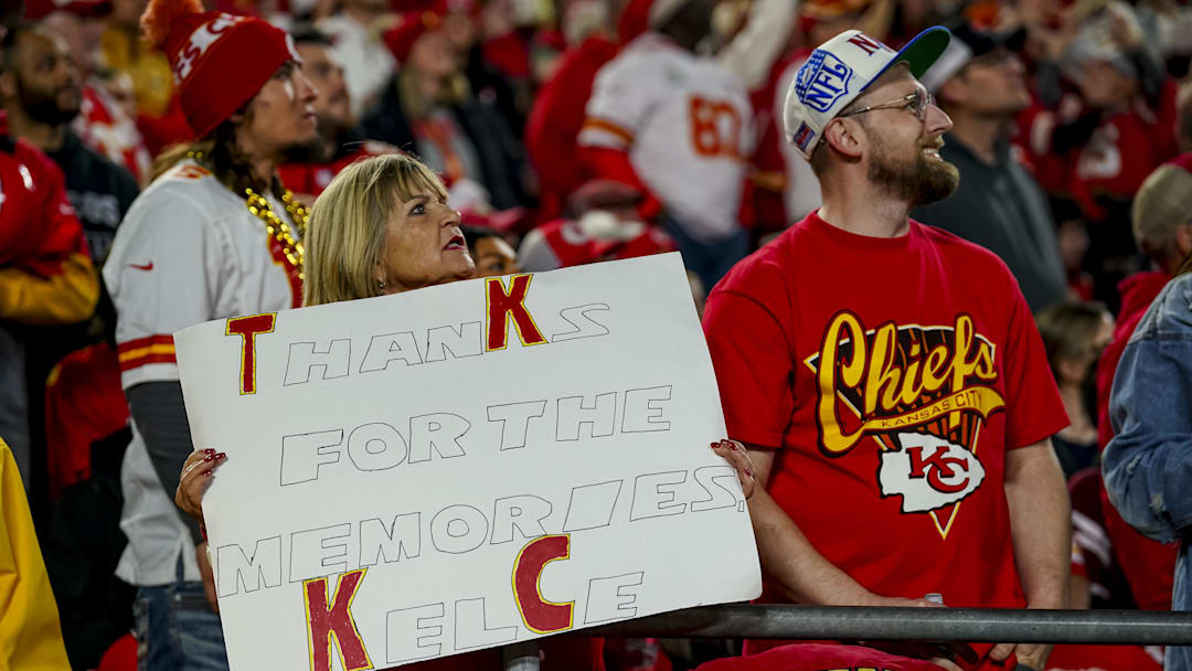 Dec 25, 2025; Kansas City, Missouri, USA; Kansas City Chiefs fans during the second quarter at GEHA Field at Arrowhead Stadium. Mandatory Credit: Denny Medley-Imagn Images