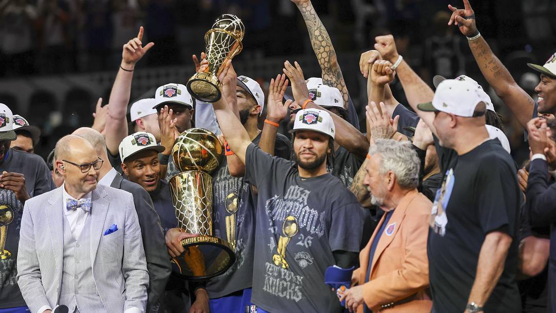 The New York Knicks and guard Jalen Brunson are fourth in the odds to win the Finals next season.