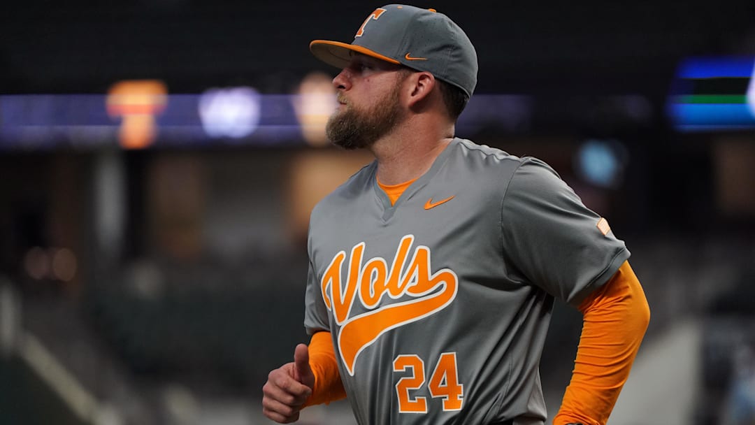 Feb 28, 2026; Arlington, TX, USA; Tennessee Volunteers against Arizona State Sun Devils during the Amegy Bank College Baseball Series at Globe Life Field. Mandatory Credit: Dustin Safranek-Imagn Images