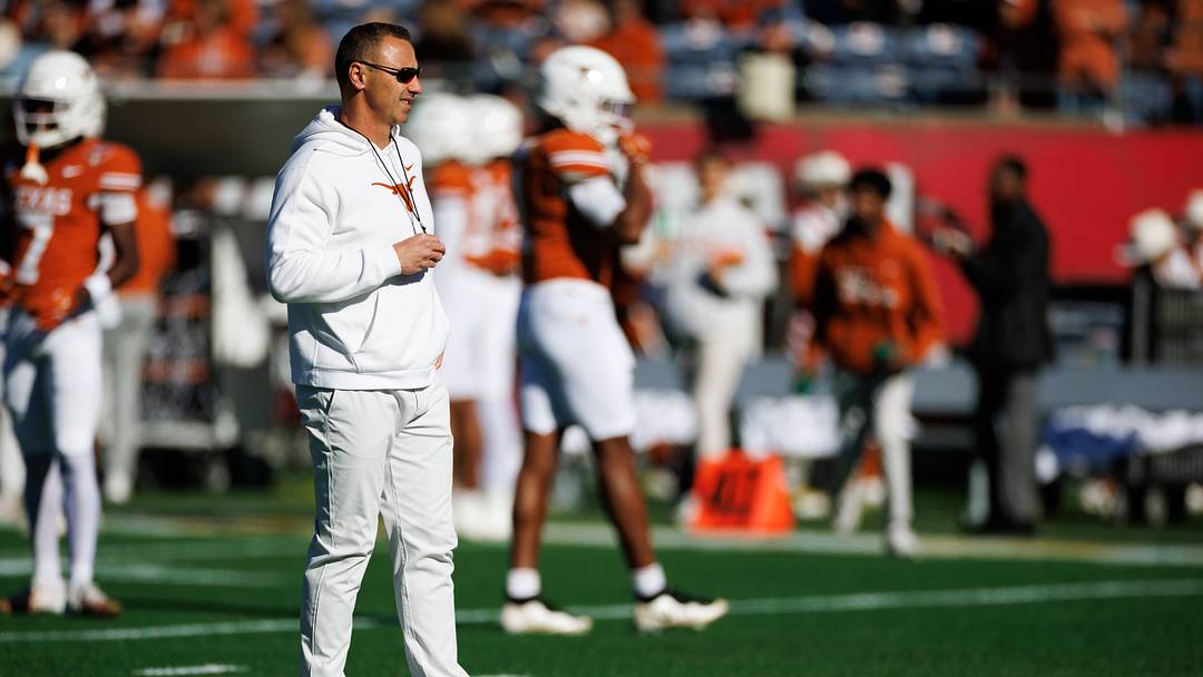 Texas Longhorns head coach Steve Sarkisian looks on. Credit: Matt Pendleton-Imagn Images