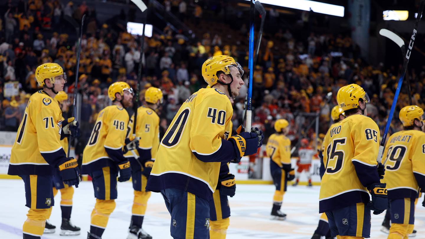 It is the night before NHL free agency and the Predators’ front office is getting ready to see about making big signings.