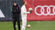 FC Bayern München Training Session And Press Conference - UEFA Champions League 2023/24