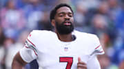 Nov 9, 2025; Seattle, Washington, USA; Arizona Cardinals quarterback Jacoby Brissett (7) takes the field before the game against the Seattle Seahawks at Lumen Field. Mandatory Credit: Kevin Ng-Imagn Images