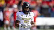 Oct 19, 2024; Tucson, Arizona, USA; Colorado Buffalos safety Cam'Ron Silmon-Craig (7) against the Arizona Wildcats at Arizona Stadium. Mandatory Credit: Mark J. Rebilas-Imagn Images