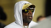 Sep 20, 2025; Boulder, Colorado, USA; Colorado Buffaloes head coach Deion Sanders before the game against the Wyoming Cowboys at Folsom Field.
