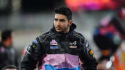 Nov 18, 2023; Las Vegas, Nevada, USA;  BWT Alpine F1 driver Esteban Ocon of France (31) during the Formula 1 Heineken Silver Las Vegas Grand Prix at the Las Vegas Strip Circuit. Mandatory Credit: Lucas Peltier-USA TODAY Sports