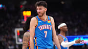Oklahoma City Thunder center Chet Holmgren.