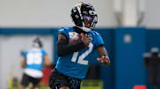 Jacksonville Jaguars wide receiver and cornerback Travis Hunter.
