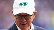 Oct 6, 2024; Tottenham, ENG; New York Jets owner Woody Johnson is pitch side before kick off against the Minnesota Vikings at Tottenham Hotspur Stadium. Mandatory Credit: Shaun Brooks-Imagn Images