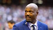 Nov 1, 2023; Phoenix, Arizona, USA; Fox Sports analyst Harold Reynolds prior to the Texas Rangers game against the Arizona Diamondbacks during game five of the 2023 World Series at Chase Field.