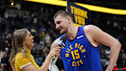 Jokic hit a wild three-quarters court shot that you have to see to believe