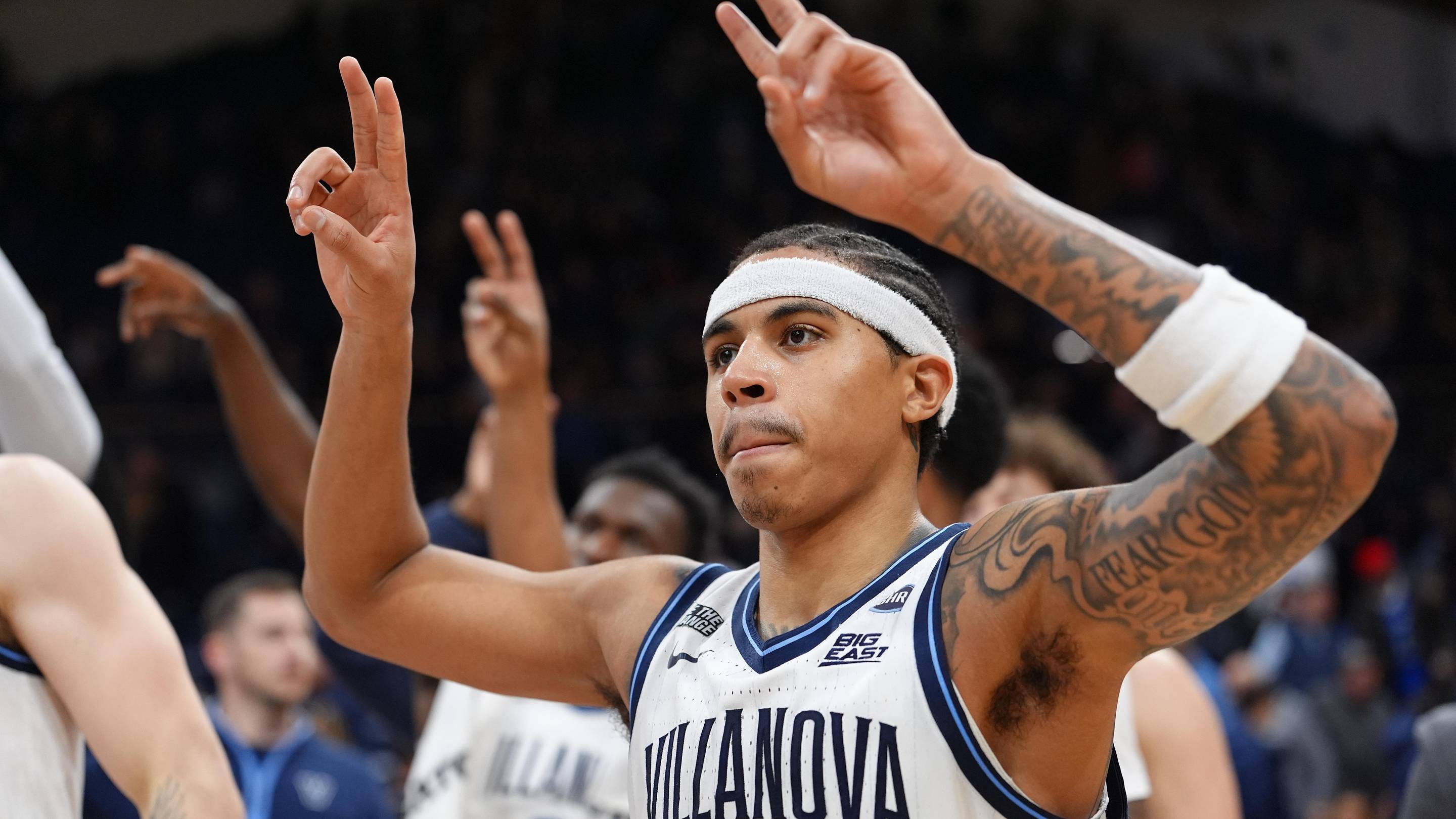 Villanova Wildcats guard Bryce Lindsay. | Kyle Ross-Imagn Images